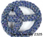 Colorful handmade rope pet puppy dog toy rings