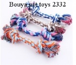 Dog pet toys supplies Cotton Chew rope Dog Durable Braided Bone bites rope 23cm for Small dogs  2332