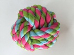 Rope pet toy ball