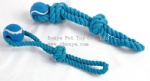 New design pet toy rope with tennis ball