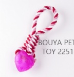 Handmade pet rope with TPR 2251